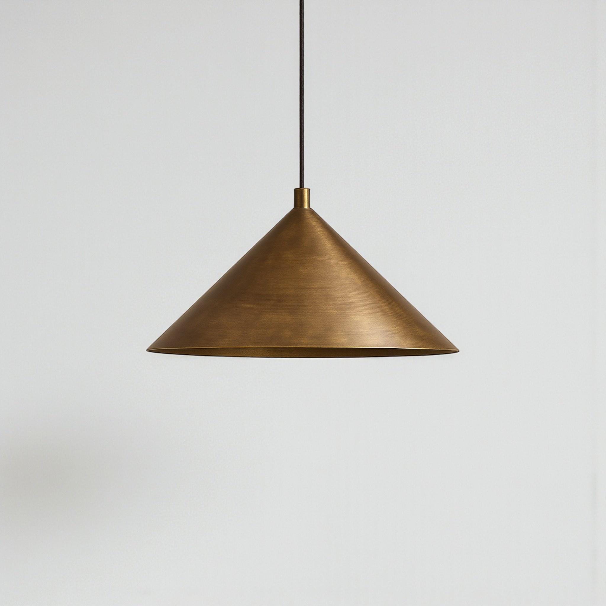 Moroccan Brass Cone Pendant Light - Image 8