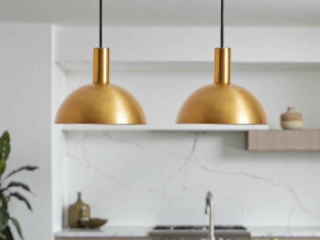 Handmade Brass Cone Pendant Light – Modern Moroccan Gold Ceiling Lamp - Image 6
