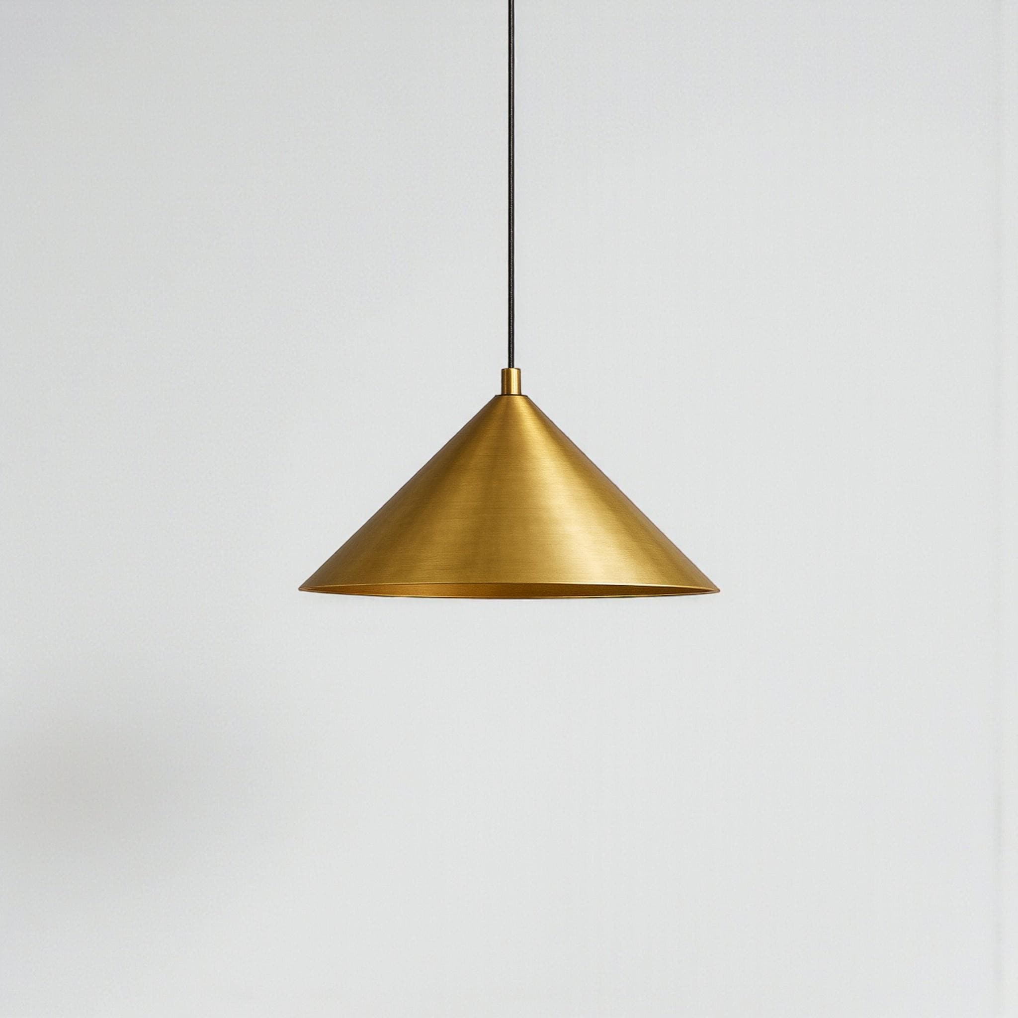 Moroccan Brass Cone Pendant Light - Image 6