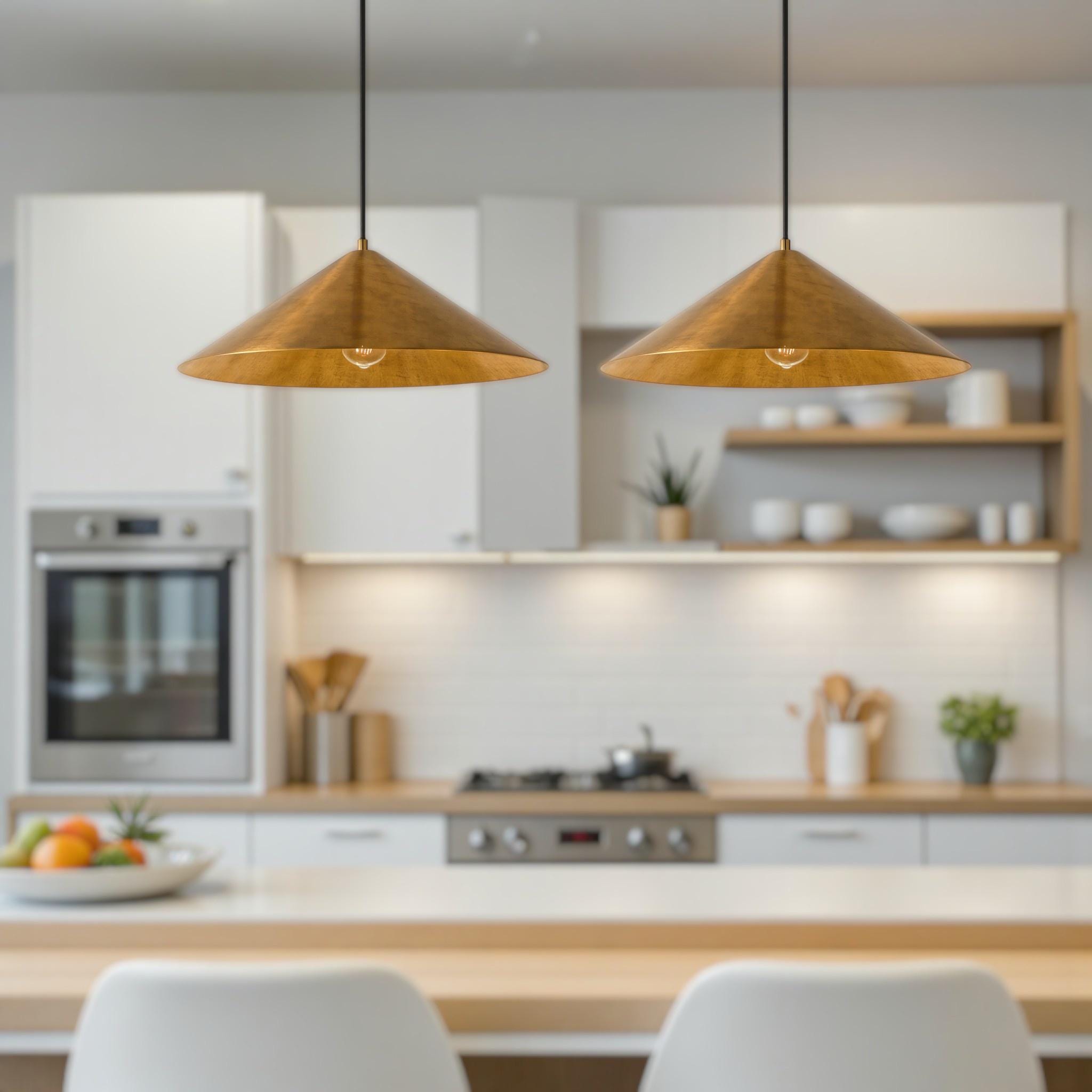Modern brass lighting | Handmade Moroccan hanging lamp | Modern kitchen island light - Image 7