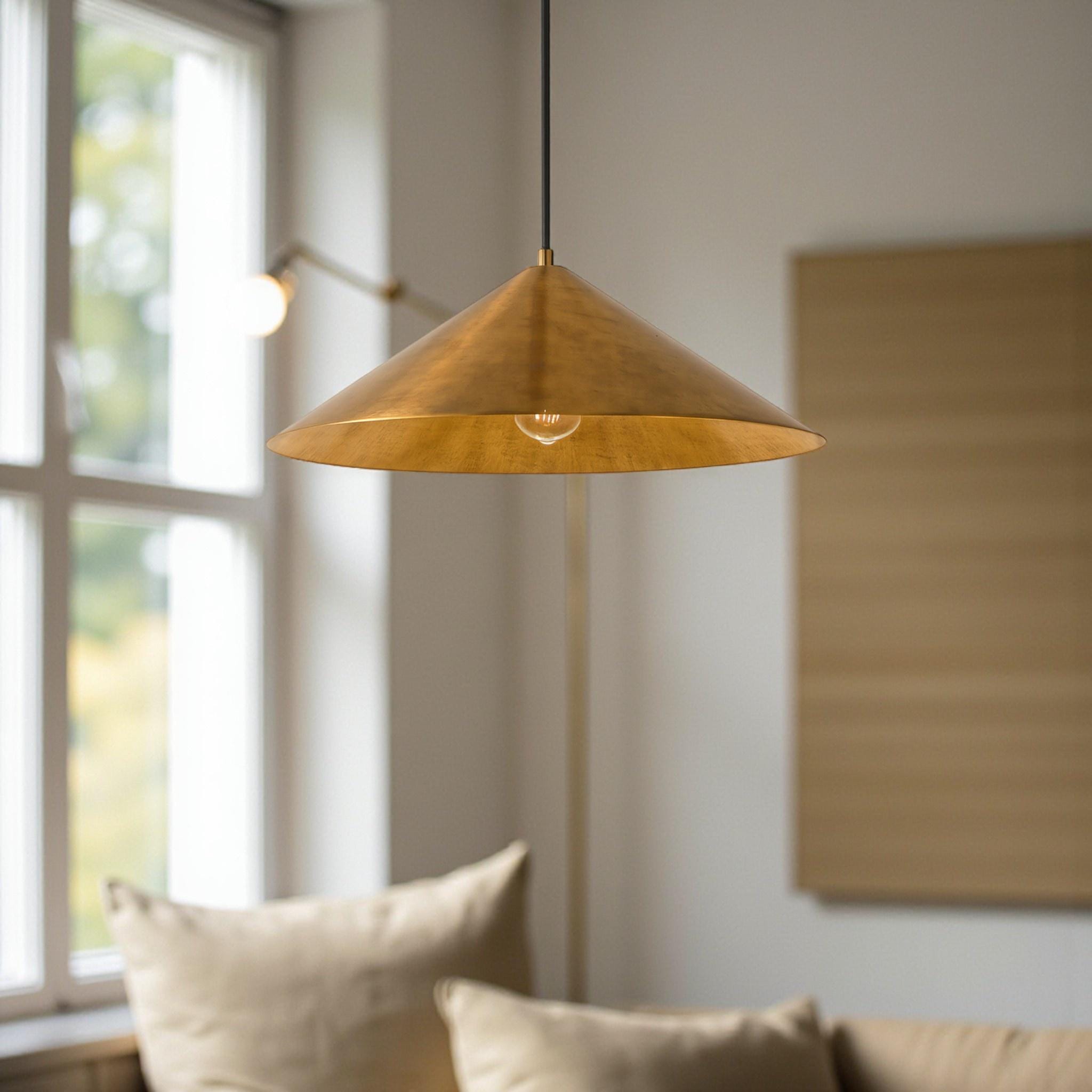 Modern brass lighting | Handmade Moroccan hanging lamp | Modern kitchen island light - Image 6