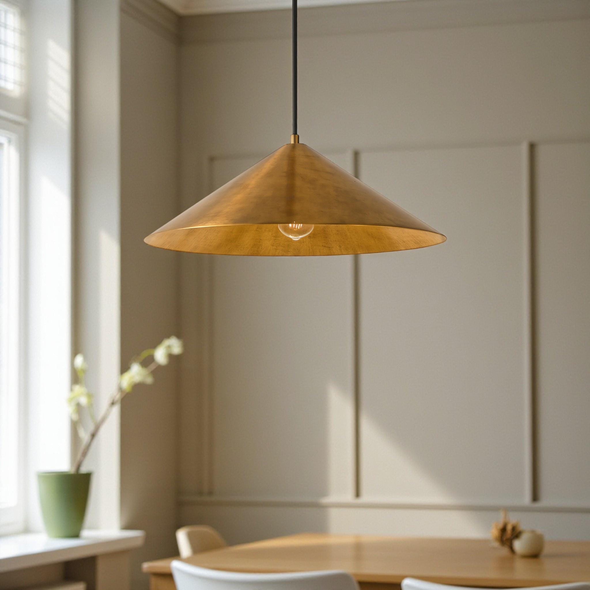 Modern brass lighting | Handmade Moroccan hanging lamp | Modern kitchen island light - Image 5