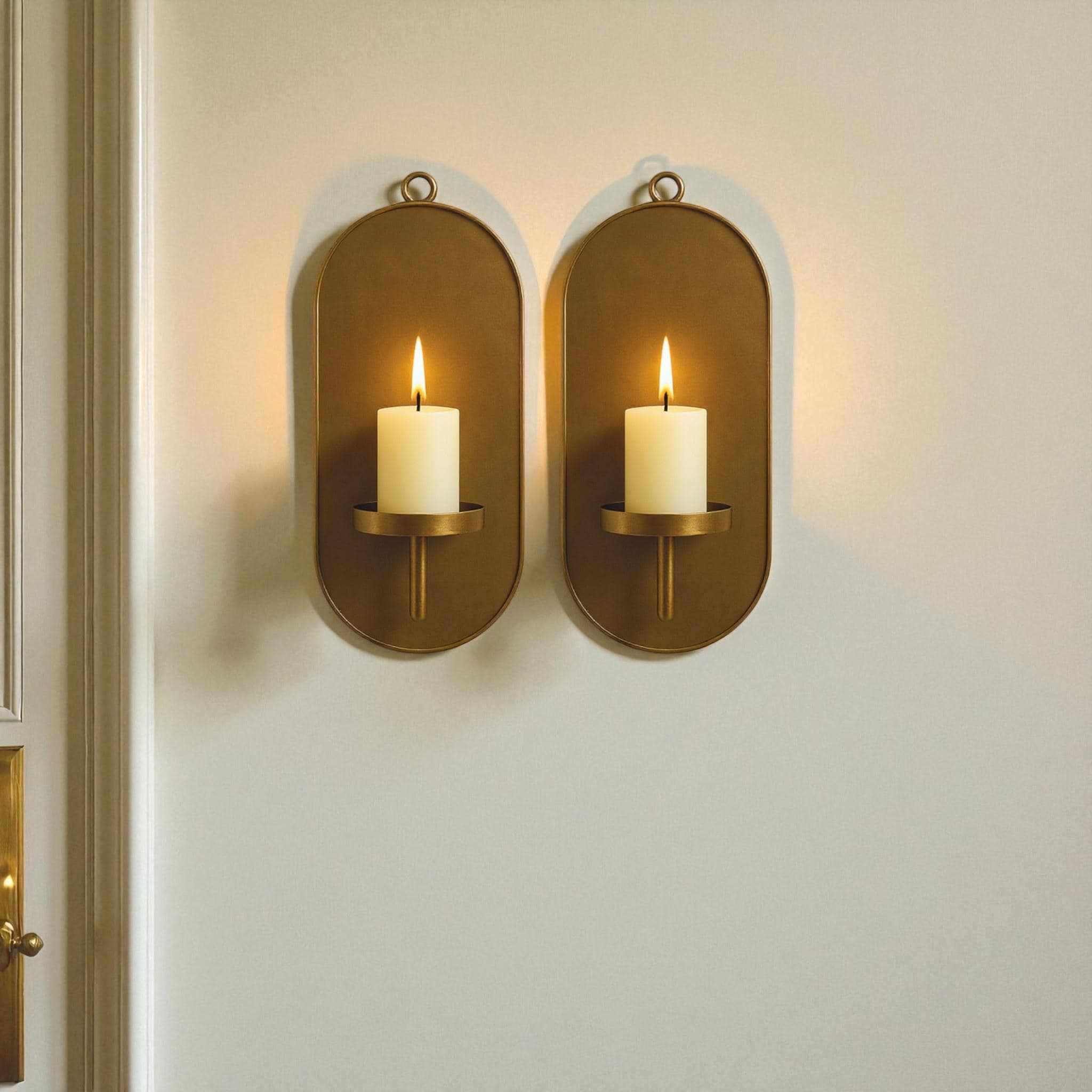 Wall Candle Holder – Handmade Brass Candle Sconce - Image 3
