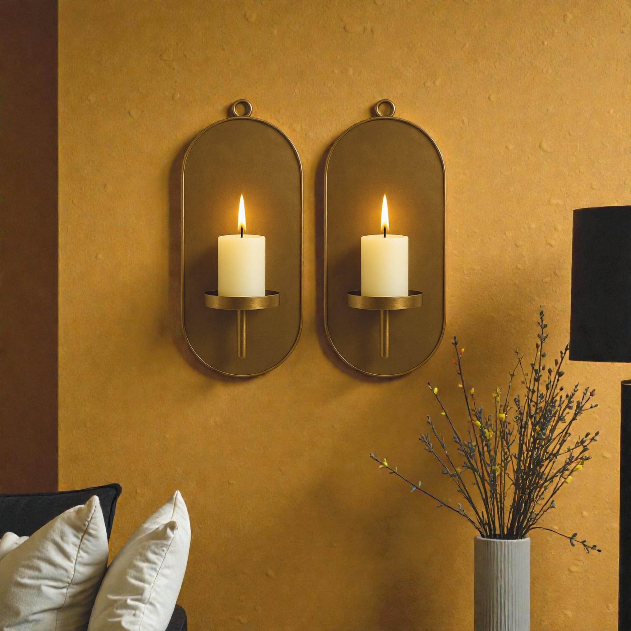 Wall Candle Holder – Handmade Brass Candle Sconce - Image 5