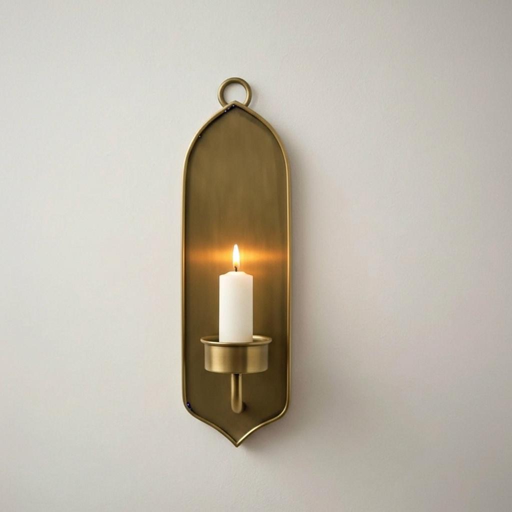 Antique Brass Wall Sconce | Elegant Set of Two - Image 5