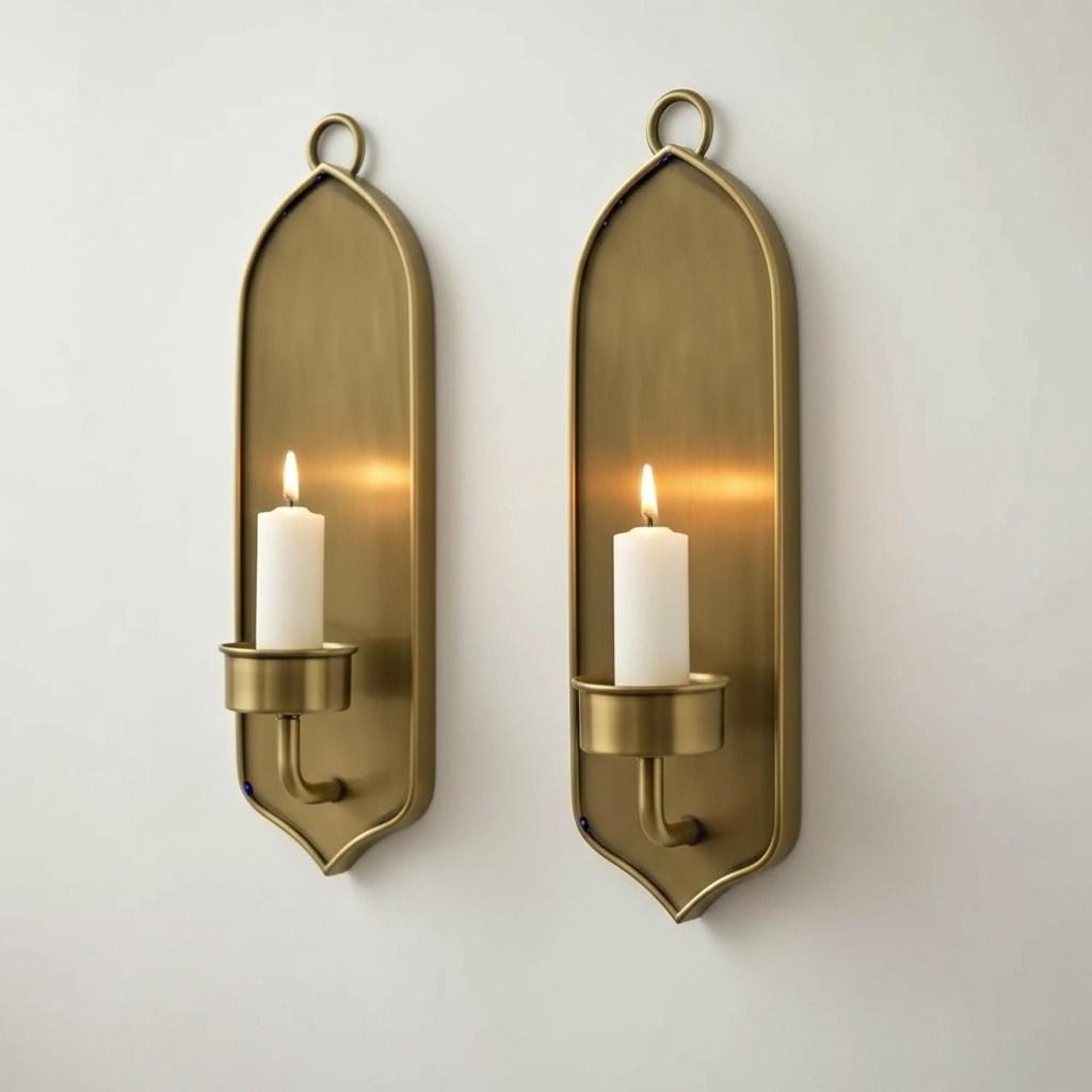 Antique Brass Wall Sconce | Elegant Set of Two - Image 8