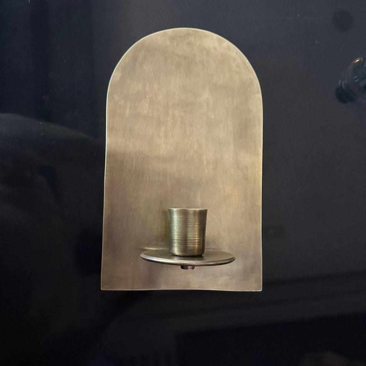 Set of Two Brass Wall Sconces - Image 3