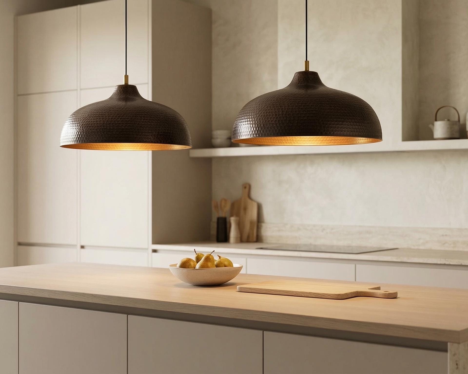 Moroccan Bronze Dome Pendant Light – Handmade Kitchen Island Lighting – Artisan Ceiling Lamp – Duty Free - Image 4