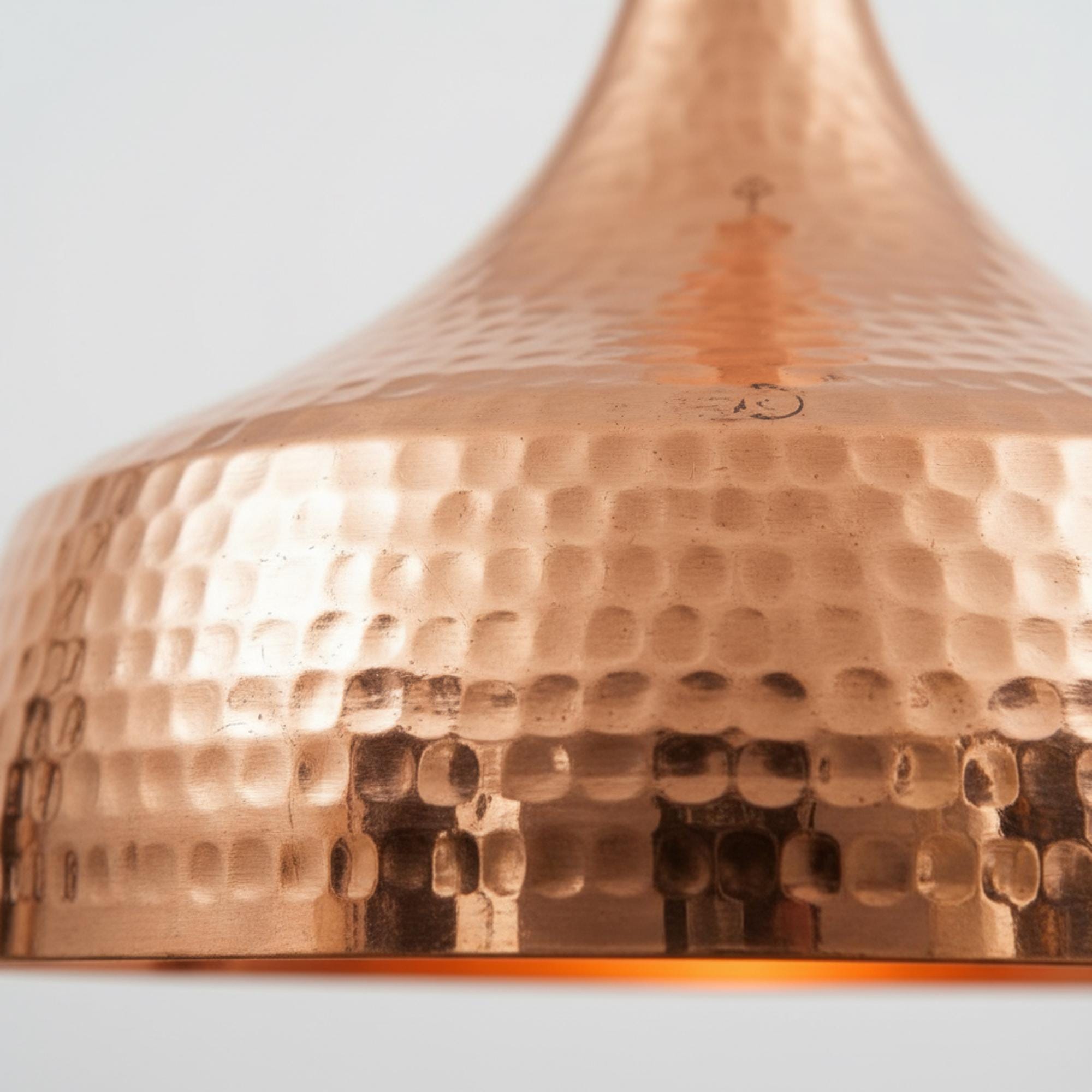 Hammered Copper Pendant Light, Kitchen Island Hanging Lamp, Dining Room Ceiling Light - Image 7
